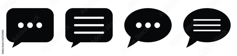 Chat icon message symbol. Vector isolated on background. Chat icon message symbol. Vector isolated on background.