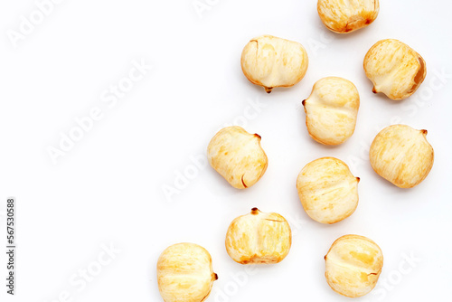 Toddy palm on white background.