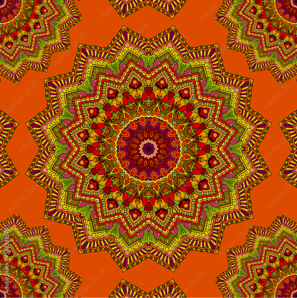 Multi-colored art illustration, Visual arts, Mandalas, symmetry, social Media
