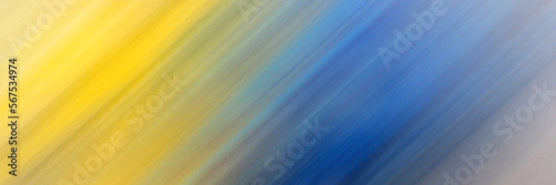 Banner made from background blurred background with gradient from dark blue to yellow. Trend colors