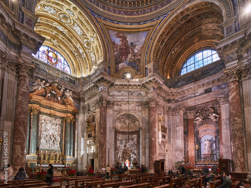 The baroque church of S. Agnese in Agone in Piazza Navona, Rome © Paolo