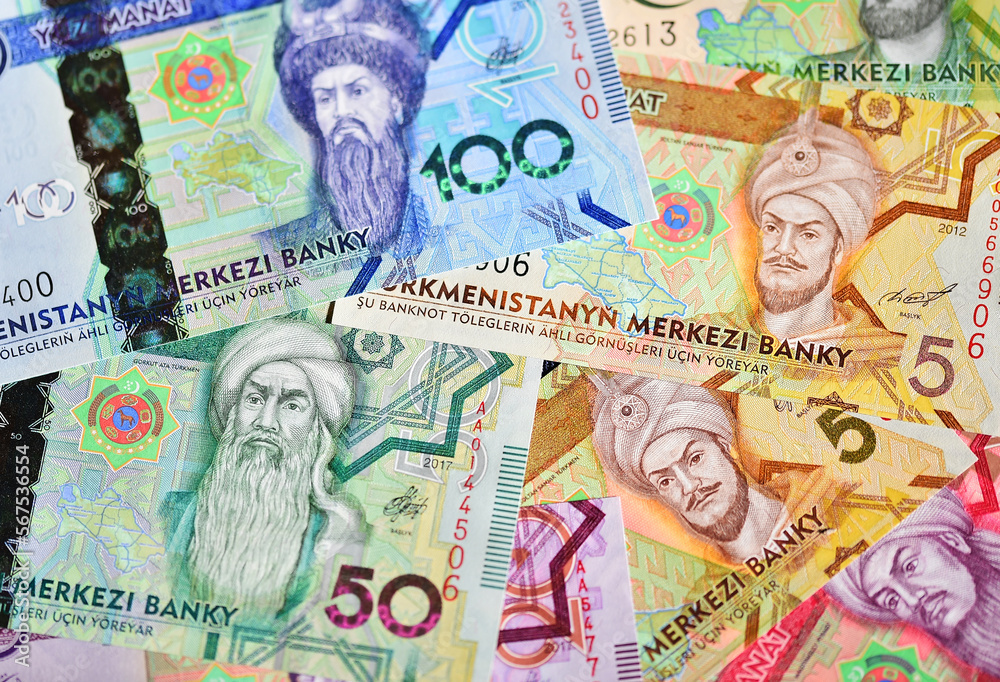 algunos billetes actuales de turkmenistan algunos billetes actuales de turkmenistan