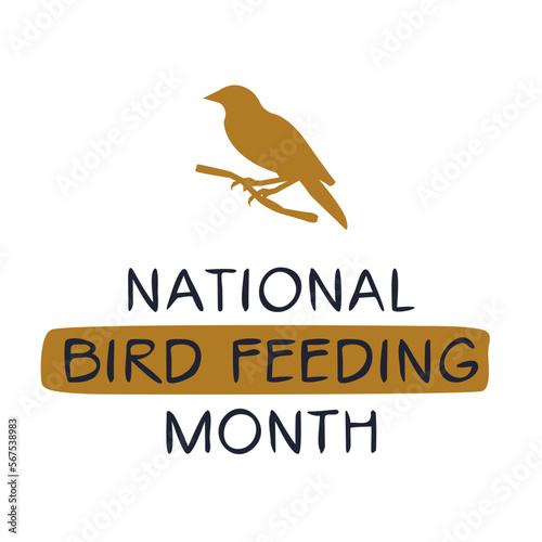 National Bird-Feeding Month, held on February.