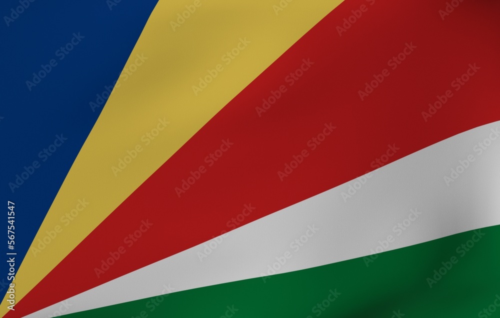 Flag in the wind - Seychelles 