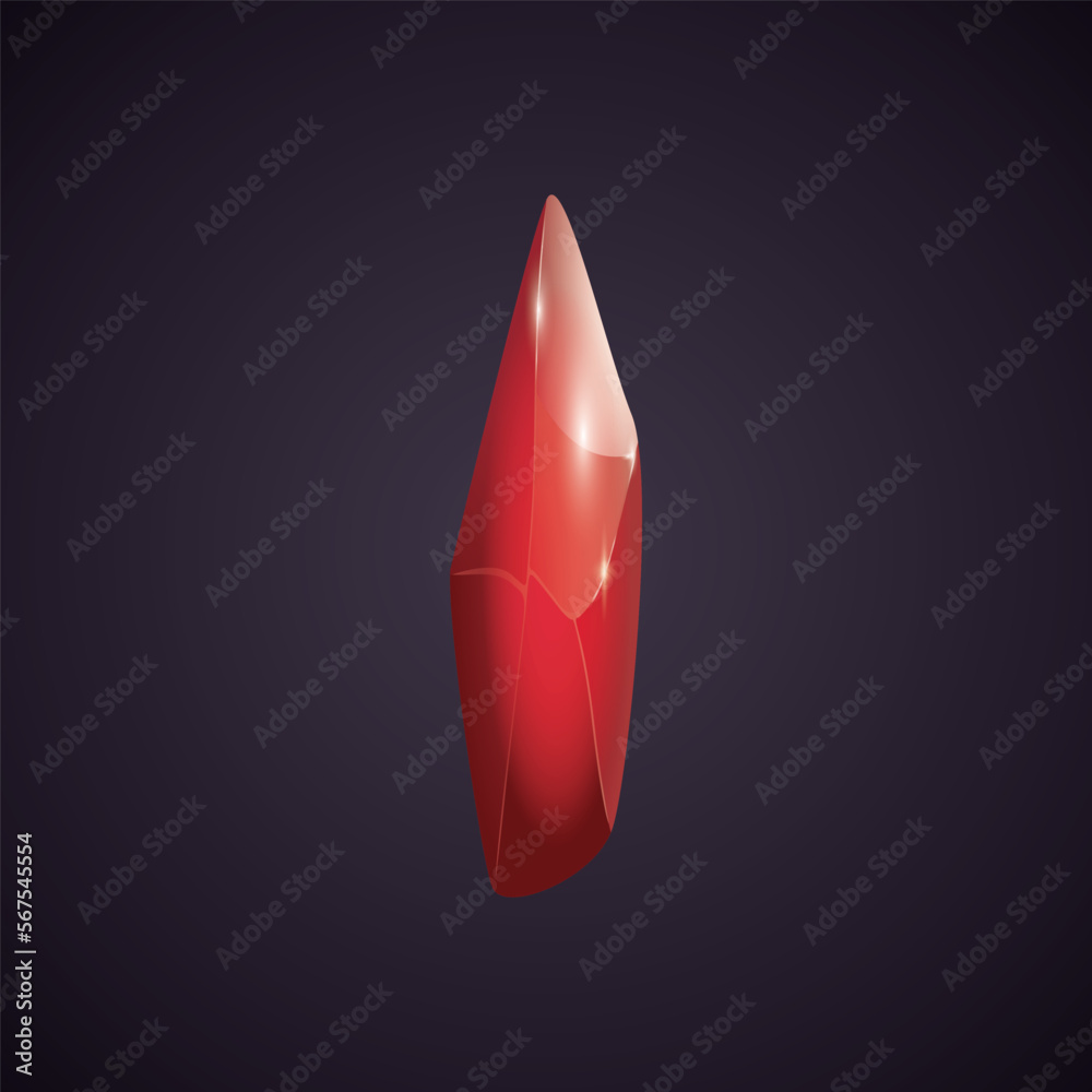 Crystal and natural mineral. Cartoon Magic Gemstone. Game asset. vector illustration Crystal and natural mineral. Cartoon Magic Gemstone. Game asset. vector illustration