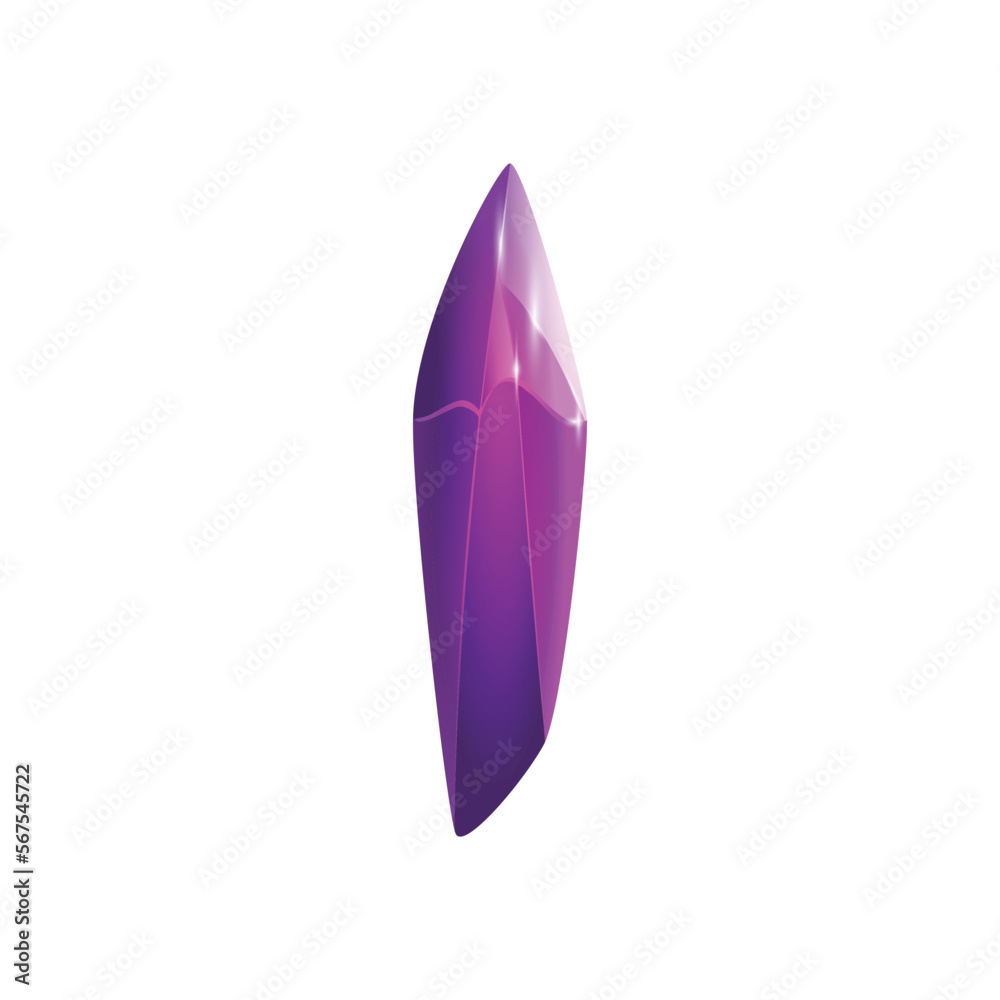 Crystal and natural mineral. Cartoon Magic Gemstone. Game asset. vector illustration Crystal and natural mineral. Cartoon Magic Gemstone. Game asset. vector illustration