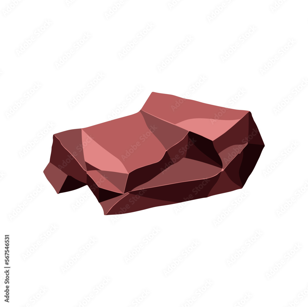 Ore rock boulder. Natural shape stone. vector illustration Ore rock boulder. Natural shape stone. vector illustration