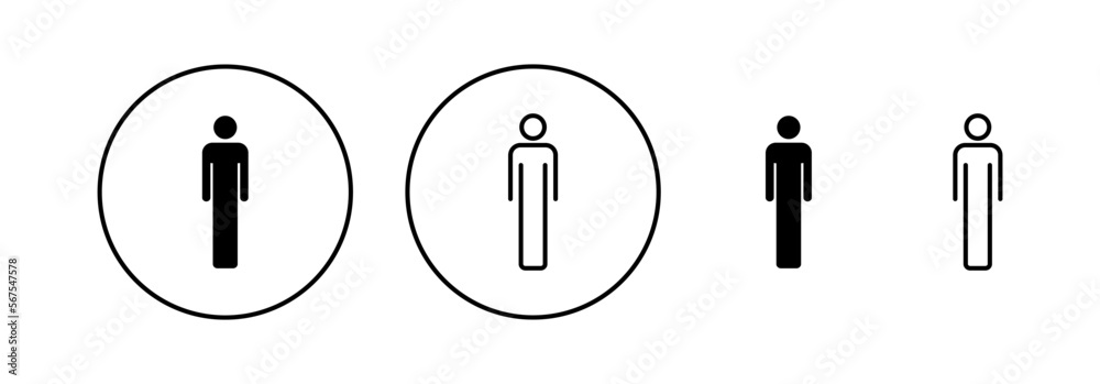 Man icon vector for web and mobile app. male sign and symbol. human symbol Man icon vector for web and mobile app. male sign and symbol. human symbol