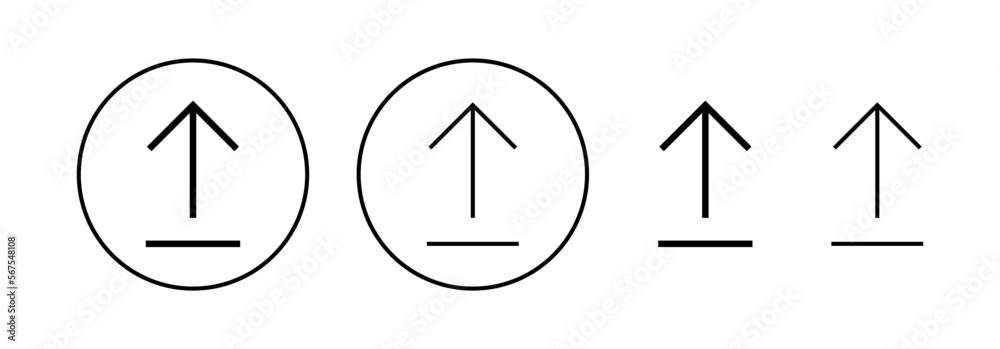 Upload icon vector for web and mobile app. load data sign and symbol Upload icon vector for web and mobile app. load data sign and symbol
