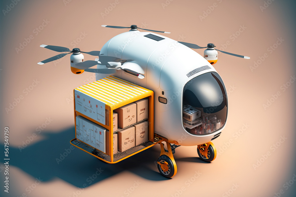 Delivery drone, autonomous delivery robot, and business air ... Circuit Diagram