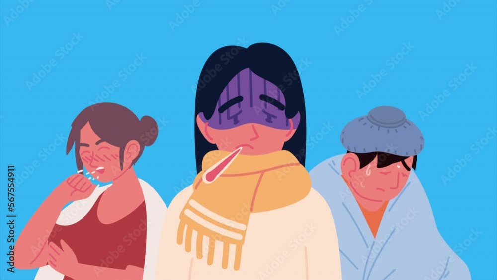 three persons sicks characters animation three persons sicks characters animation
