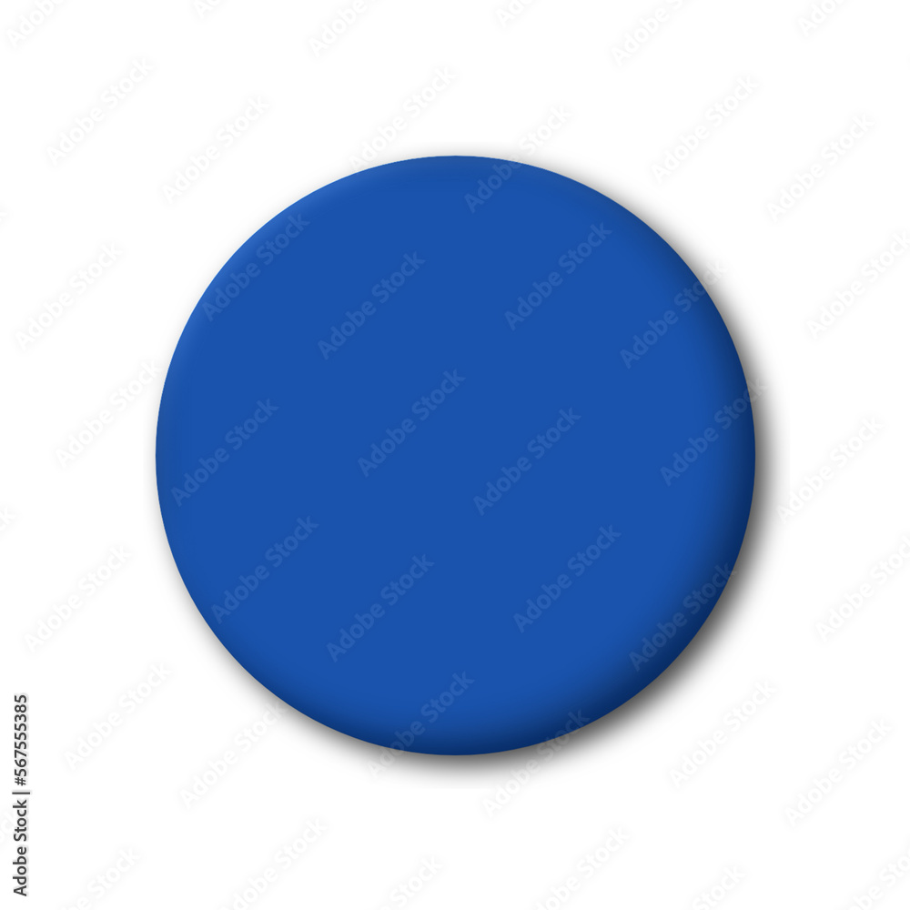 blue round button for design ilustration png