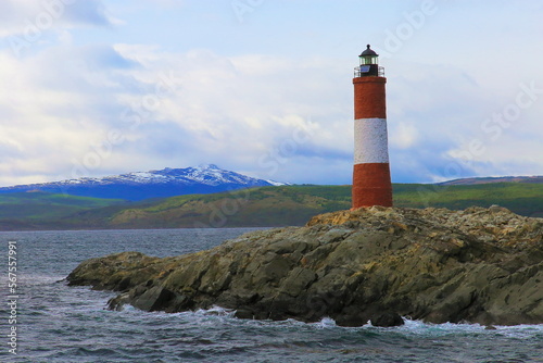 Obraz na płótnie Les Eclaireurs Lighthouse of the end of the world, Ushuaia, Argentina w salonie