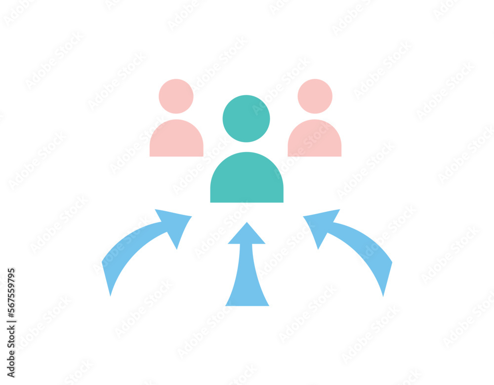 Candidate choice icon. Recruitment and staff expansion, HR manager in search of employees and employees, successful specialist. Logotype and branding. Cartoon flat vector illustration Candidate choice icon. Recruitment and staff expansion, HR manager in search of employees and employees, successful specialist. Logotype and branding. Cartoon flat vector illustration