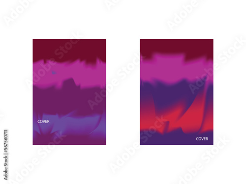collection of abstract backgrounds with beautiful gradation colors, colorful backgrounds for poster flyer banner backdrop.vertical banner.cool fluid background vector illustration © Wendi