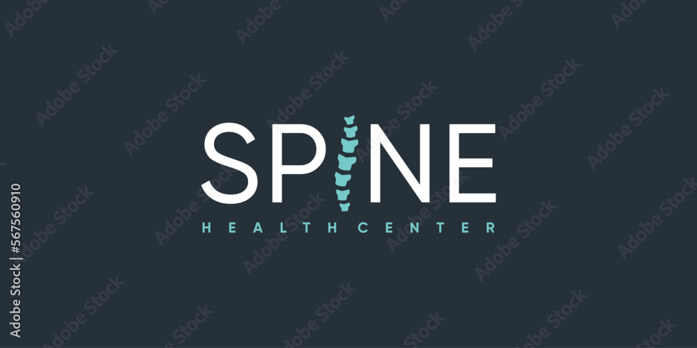 Chiropractic logo design with fresh and creative abstract idea