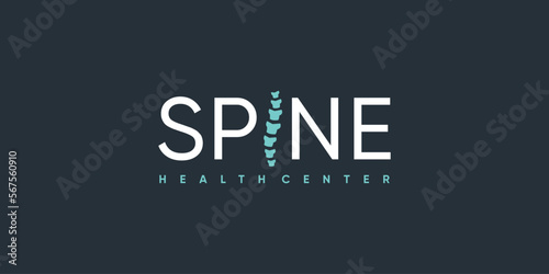 Chiropractic logo design with fresh and creative abstract idea