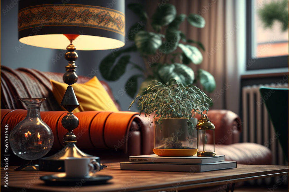 lamp on the table lamp on the table