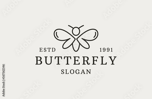 Butterfly logo . Universal premium butterfly symbol logotype.