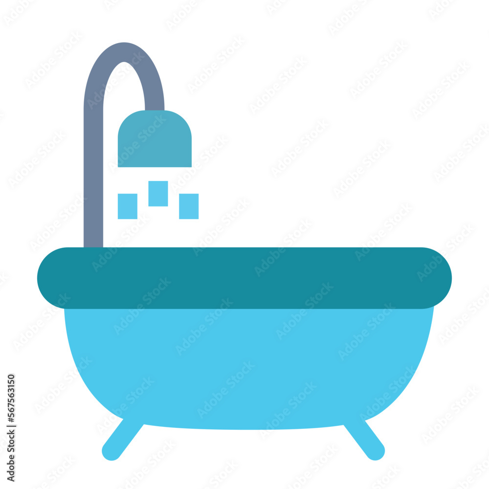Bathtub Flat Icon Bathtub Flat Icon