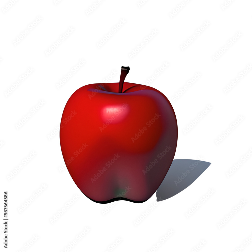 Obraz premium red apple isolated on white