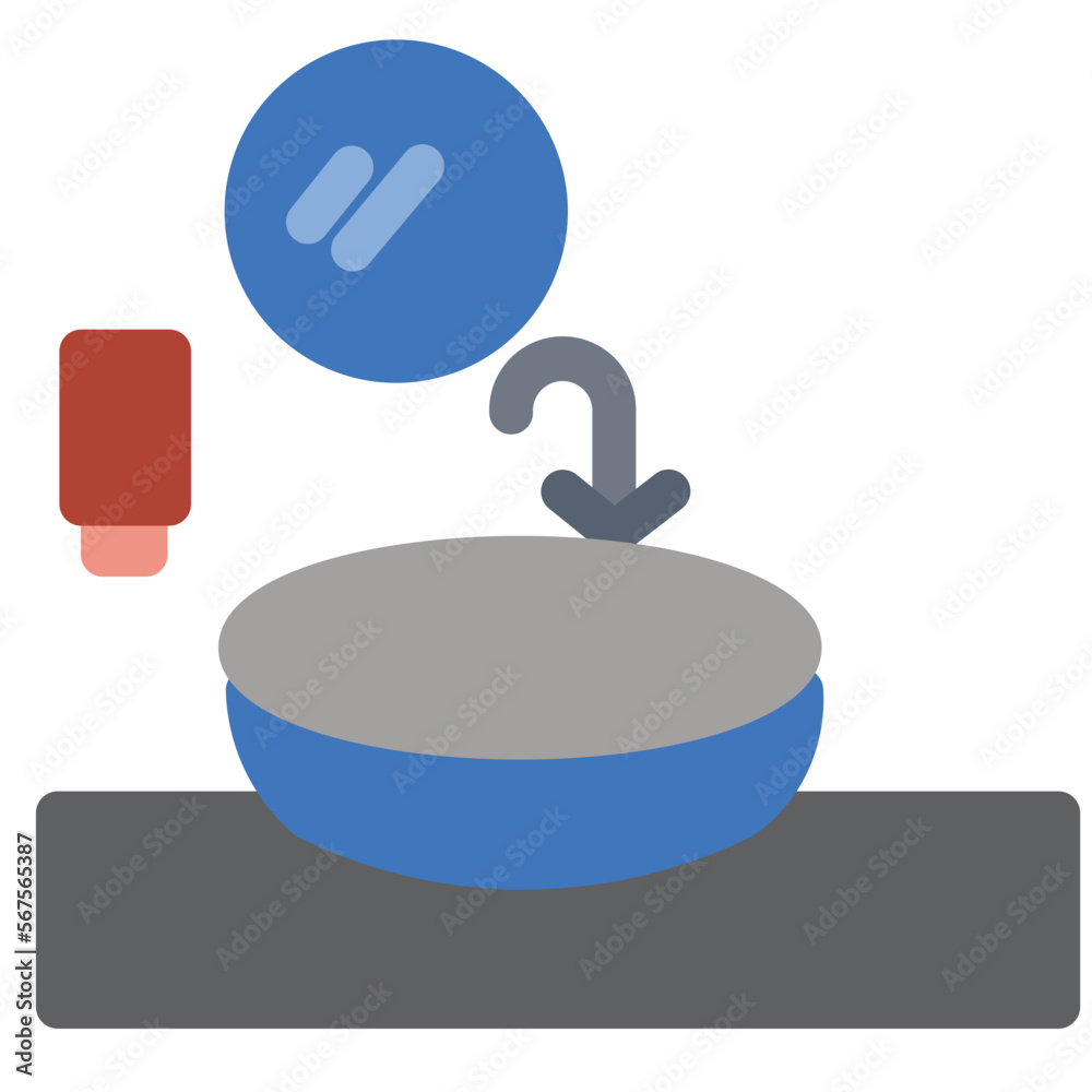 Obraz premium Sink Flat Icon