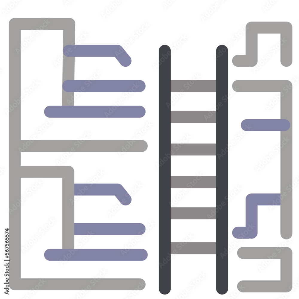 Obraz premium Bedroom Flat Icon