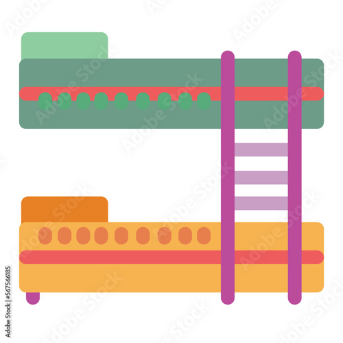 Bunk Flat Icon