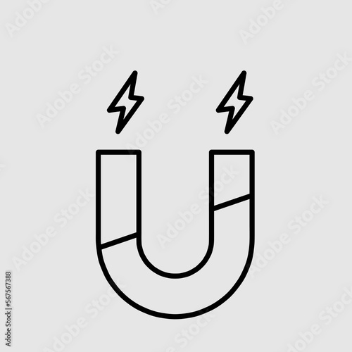 Magnet flat vector icon. trendy style illustration on white background..eps