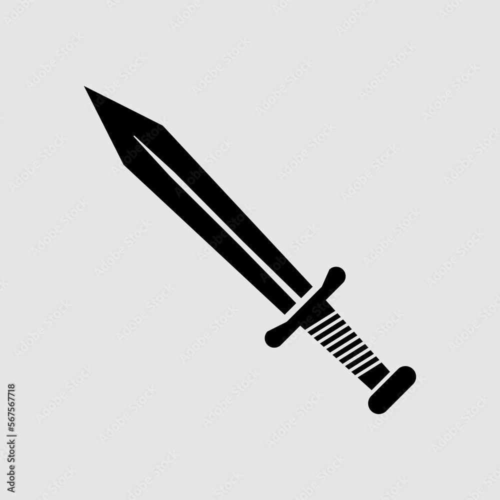 Sword flat vector icon. trendy style illustration on white background..eps Sword flat vector icon. trendy style illustration on white background..eps