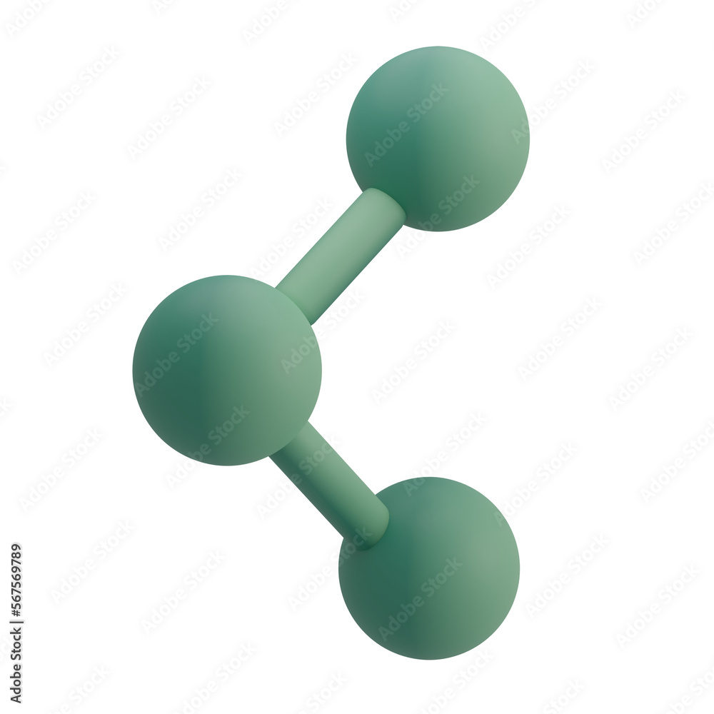 3D Share Illustration 