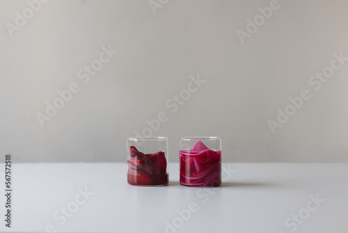 Radish pickle pickle in glasses