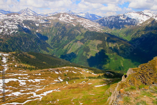 Obraz na płótnie Tyrol Stubnerkogel alps above Bad Gastein and Hohe Tauern range, Austria w salonie