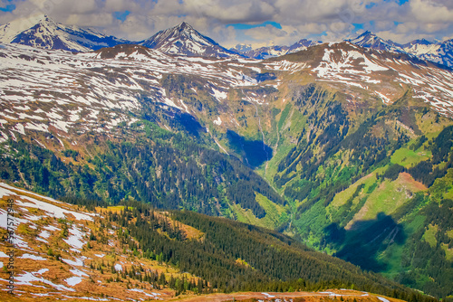 Obraz na płótnie Tyrol Stubnerkogel alps above Bad Gastein and Hohe Tauern range, Austria w salonie
