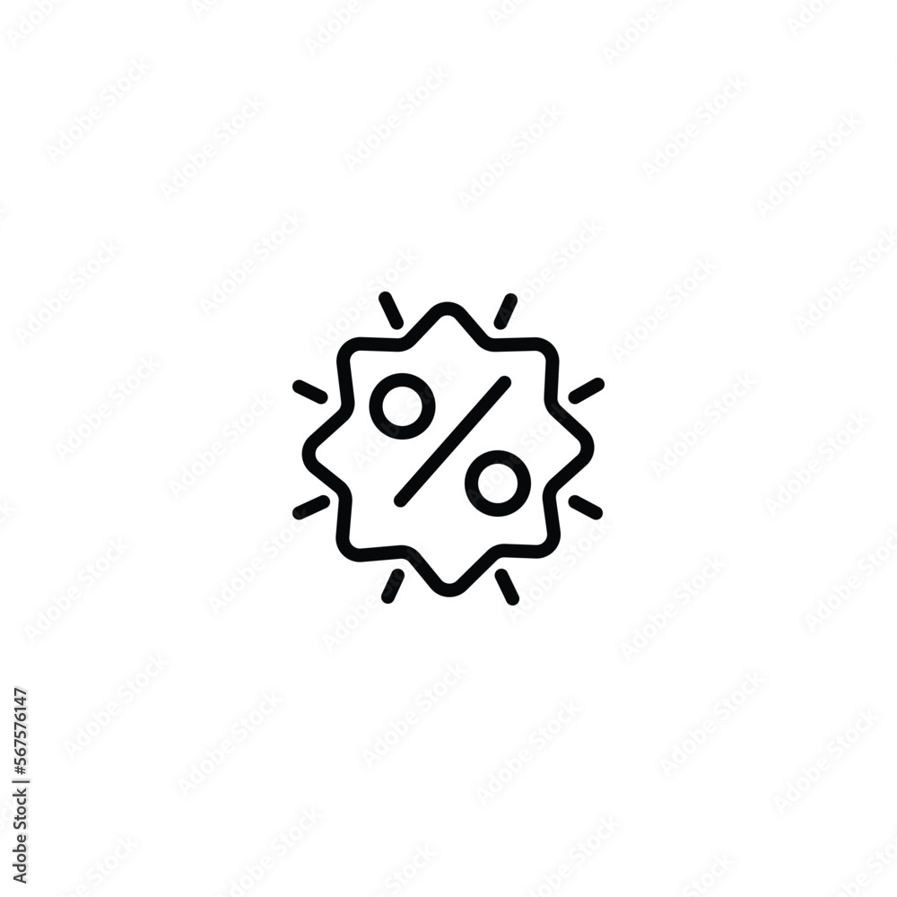 Discount cyber monday icon vector