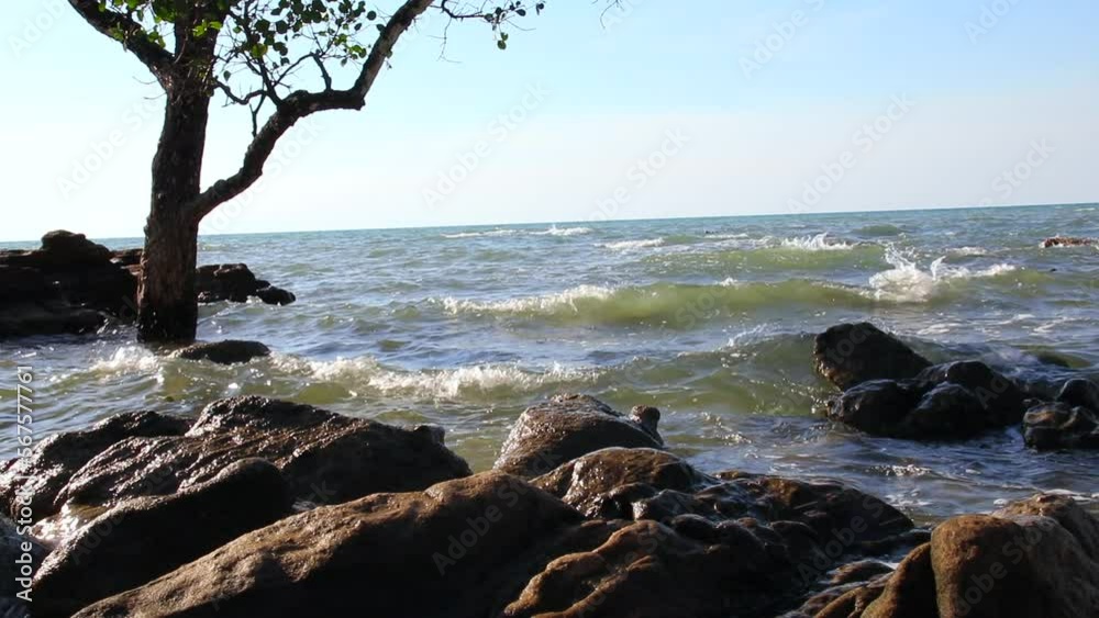 waves, sea, waves crashing, rocks, clear weather waves, sea, waves crashing, rocks, clear weather