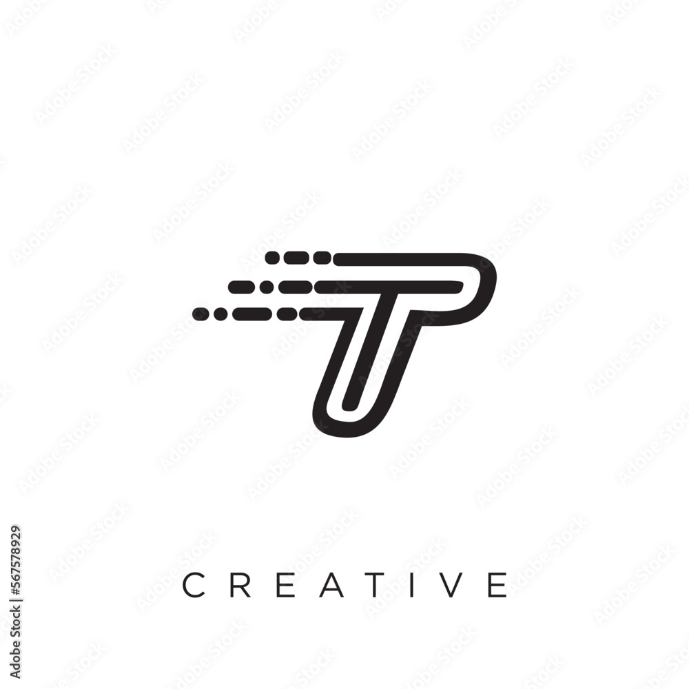 tp techno logo design vector icon