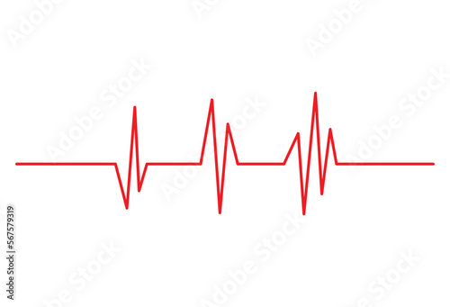 Heart beat line pulse design.