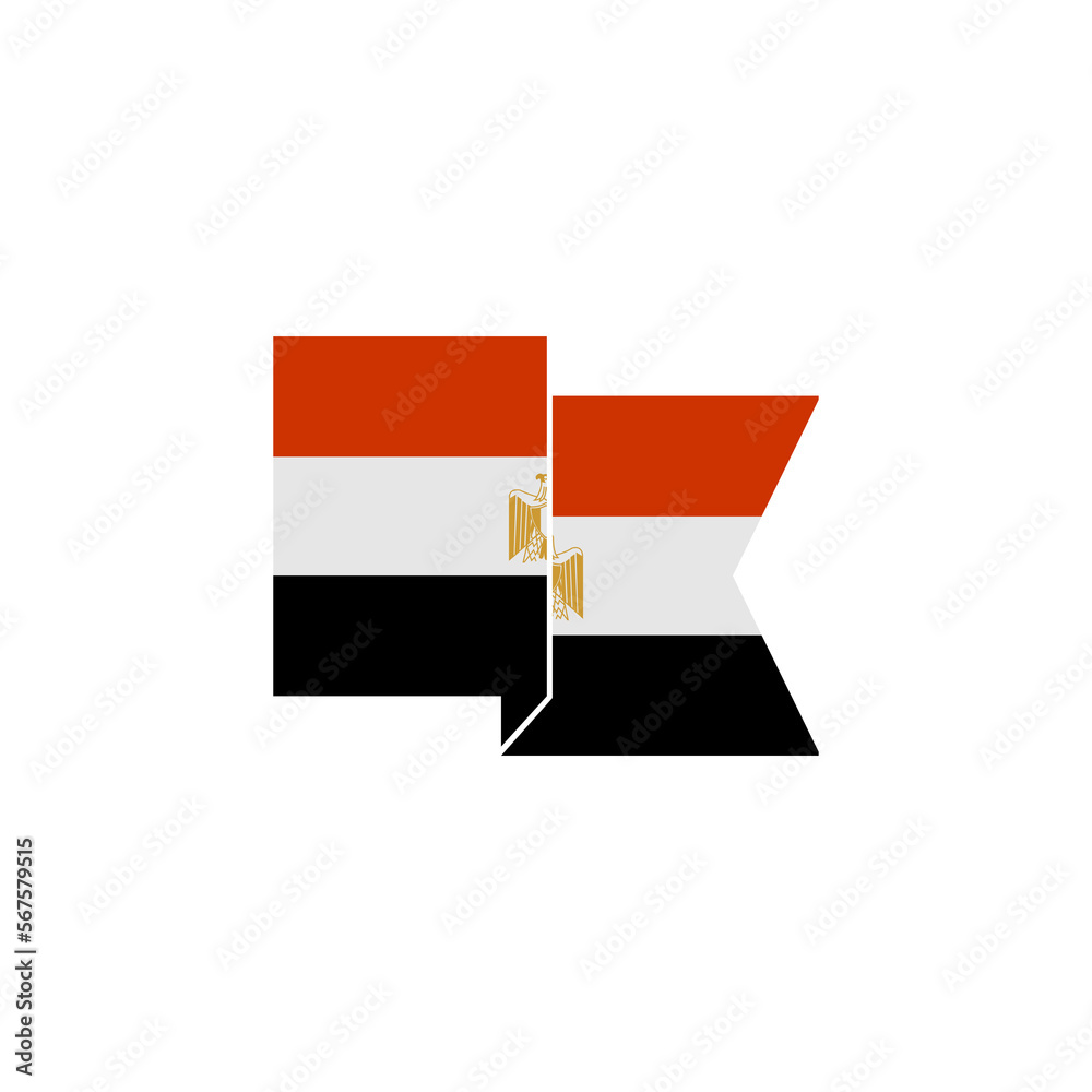 Egypt flags icon set, Egypt independence day icon set vector sign symbol Egypt flags icon set, Egypt independence day icon set vector sign symbol