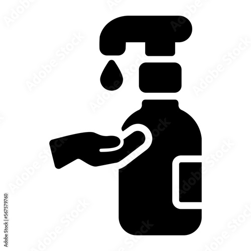 drying glyph icon
