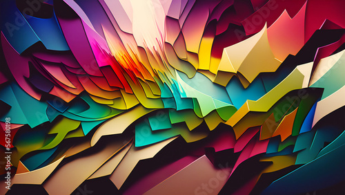 Background image, abstract art, gradient, light, color, digital illustration, generated by AI