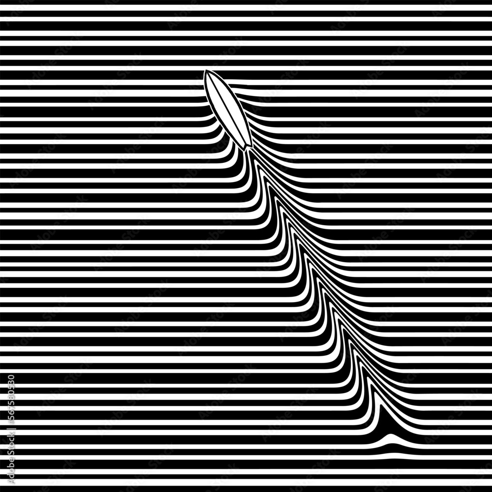 Fotografie Hypnotic optical vector illustration
