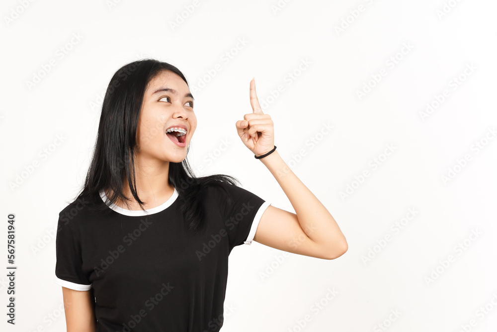 Thinking and Got a Solution Of Beautiful Asian Woman Isolated On White Background Thinking and Got a Solution Of Beautiful Asian Woman Isolated On White Background
