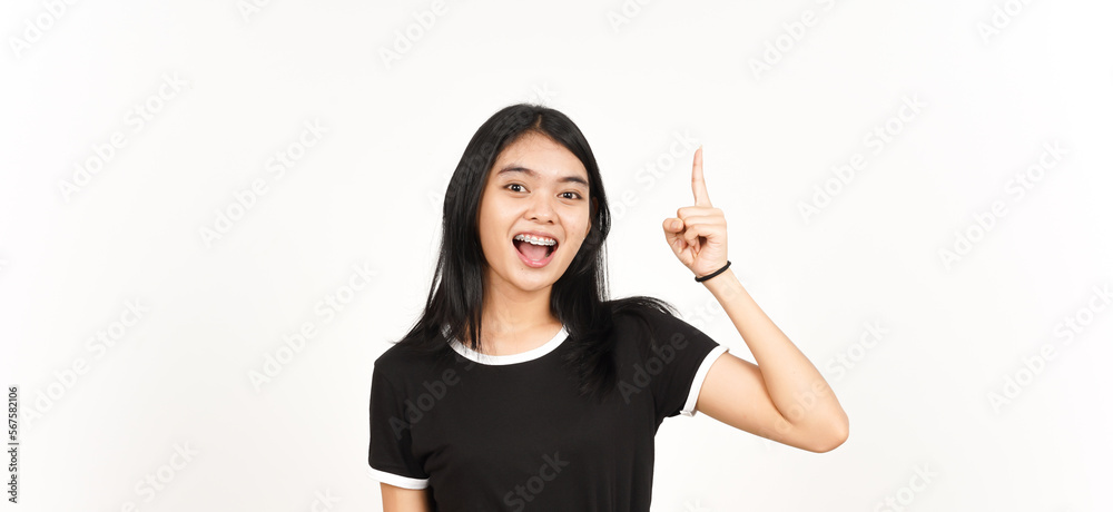 Thinking and Got a Solution Of Beautiful Asian Woman Isolated On White Background Thinking and Got a Solution Of Beautiful Asian Woman Isolated On White Background