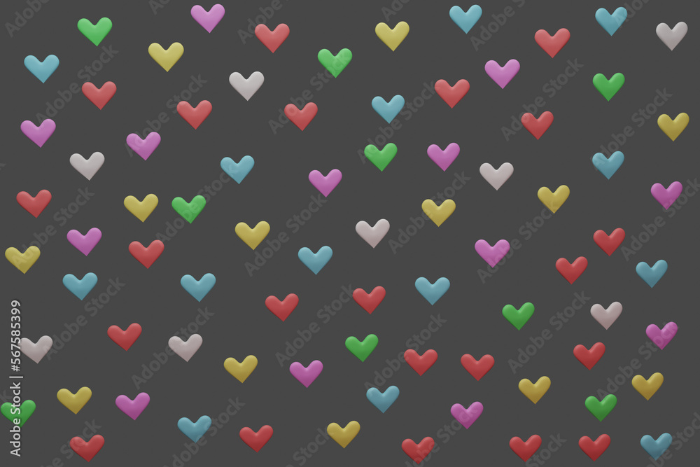 Obraz premium set hearts