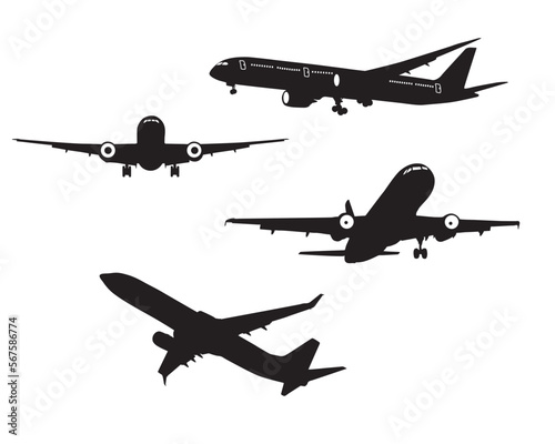 Aircraft silhouettes, Airplane silhouettes