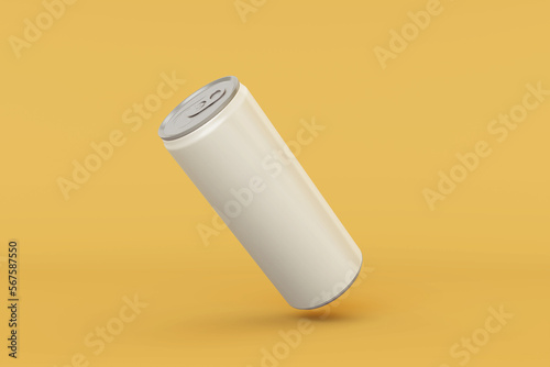 High quality floating left slim aluminum drink can mock up