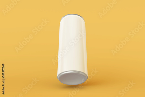 Customize modern and clean slim aluminum drink can mock up
