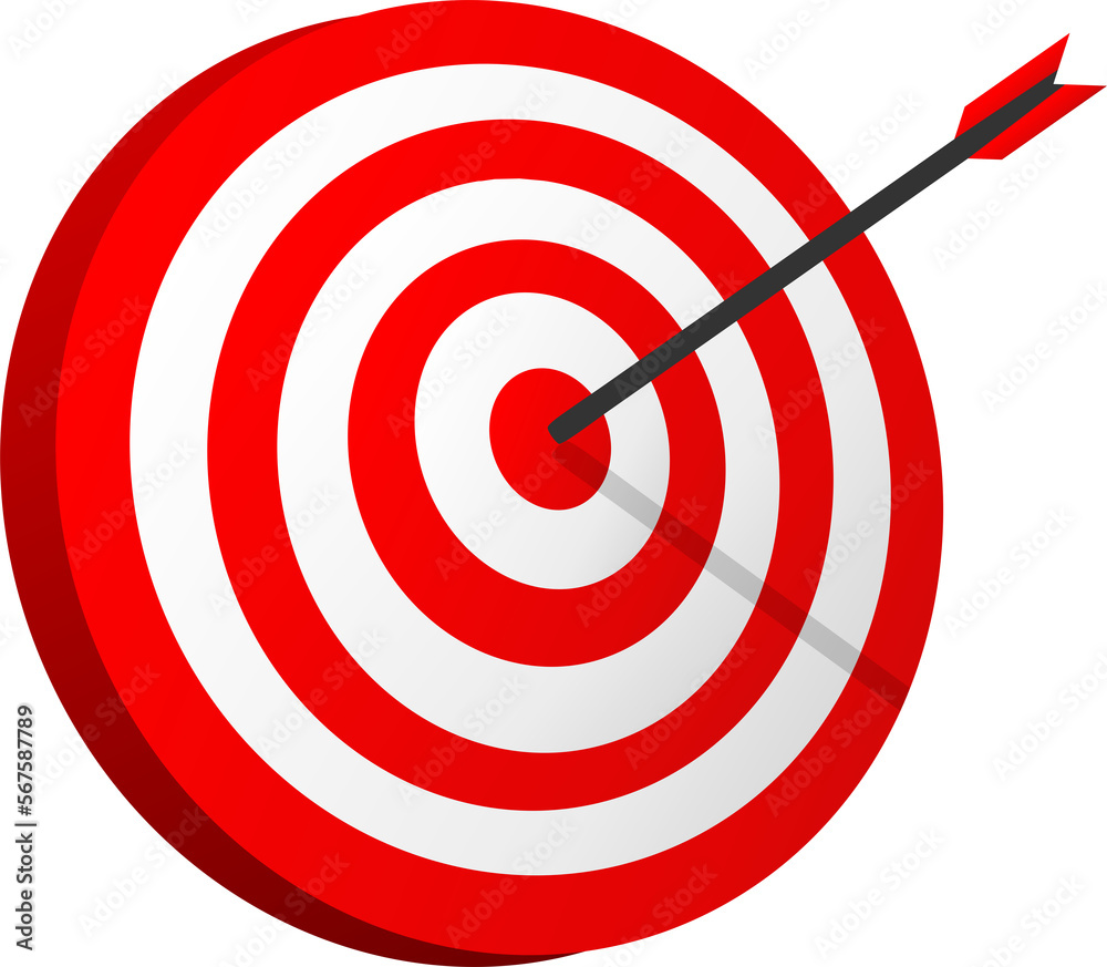 3D Dart target goal focus design 3D Dart target goal focus design