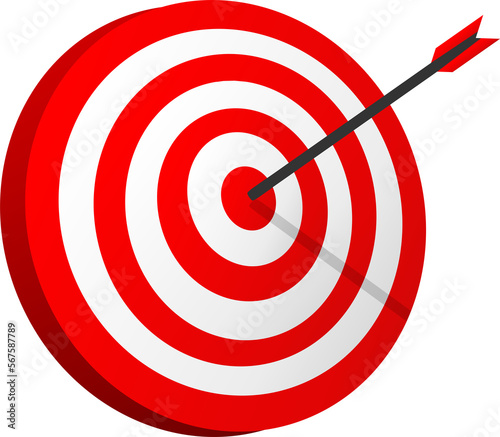 3D Dart target goal focus design